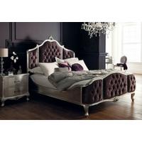 Winsor Rococo Silver Leaf Upholstered Bed