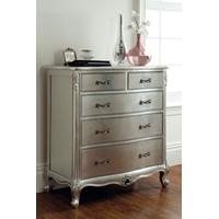 winsor rococo antique silver leaf chest of drawers