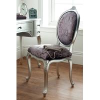 winsor rococo antique silver leaf chair