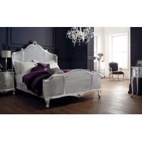 Winsor Rococo Silver Leaf Cane Bed