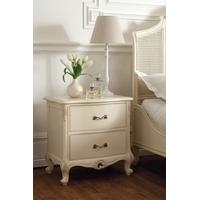 Winsor Rococo Soft White Painted Bedside Cabinet