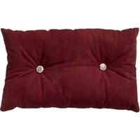 Wine Red Button Cushion with Filling 65cm (Set of 2)