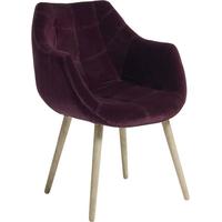 wine red velvet armchair