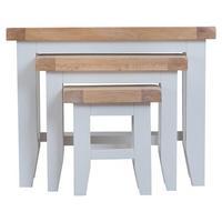 Winchester Nest of 3 Tables, Grey/Oak