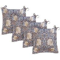 William Morris Oxford Seat Pads (4 - SAVE £5), Cotton