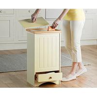 Winchcombe Kitchen Bin, White, Wood