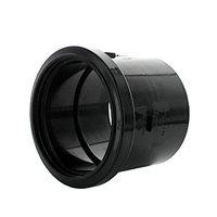 wickes 110mm black soil pipe single socket connector