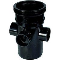 wickes black 3 socket 110mm soil boss pipe