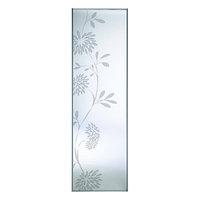 Wickes Sliding Wardrobe Door Floral Print Silver Framed Mirror 2220 x 610mm