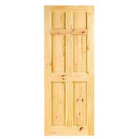 Wickes Lincoln Internal Softwood Door Knotty Pine 6 Panel 1981x686mm