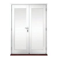 wickes derwent softwood french doors white finish 4ft