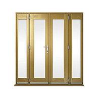 wickes albery pattern 10 solid oak laminate french doors 8ft with 2 si ...