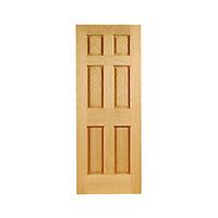 wickes ludlow internal oak veneer door 6 panel 1981 x 762mm