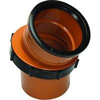 Wickes 110mm Terracotta Drain Adjustable 5 Deg to 30 Deg Twistlock Drain Bend