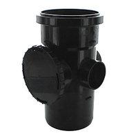 wickes 110mm black soil access pipe