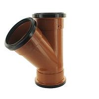 wickes 110mm terracotta 45 deg triple socket junction