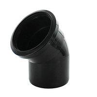 wickes 110mm black soil pipe 135 deg bend