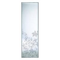 wickes sliding wardrobe door leaf print silver framed mirror 2220 x 61 ...