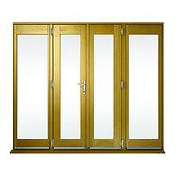 Wickes Albery Pattern 10 Solid Oak Laminate French Doors 9ft with 2 Side Lites 600mm