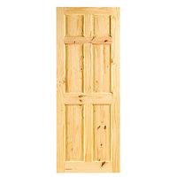 Wickes Lincoln Internal Softwood Door Knotty Pine 6 Panel 1981x762mm