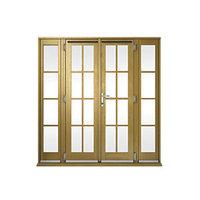 wickes albery georgian bar solid oak laminate french doors 6ft with 2  ...