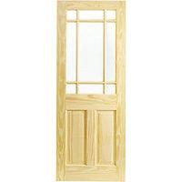 Wickes Truro Internal Softwood Door Pine Glazed 1981x762mm