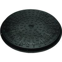 wickes black drain chamber cover frame 450mm