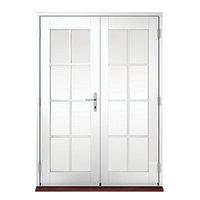 wickes coniston georgian bar softwood french doors white 4ft