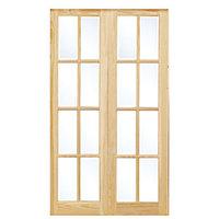 Wickes Newland Internal French Doors Pine Glazed 8 Lite 1981 x 1168mm