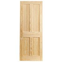 wickes skipton internal softwood door clear pine 4 panel 1981x838mm