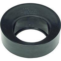 wickes 110mm black drain adaptor to 68mm downpipe