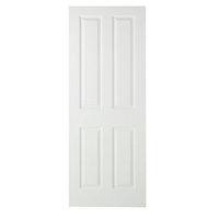 wickes stirling internal fire door white smooth moulded 4 panel 1981 x ...