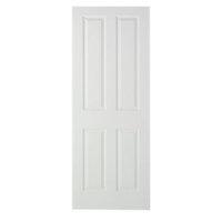 wickes stirling internal moulded door white primed smooth 4 panel 1981 ...