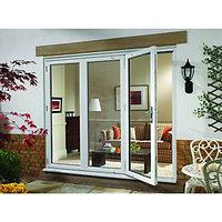 wickes upvc external folding sliding patio door white 6ft wide left op ...