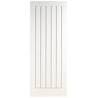 wickes geneva internal cottage moulded door white primed 5 panel 1981  ...