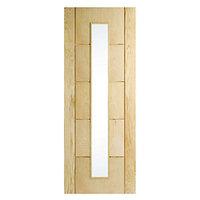 wickes thame internal glazed door oak veneer 5 panel 1981 x 838mm