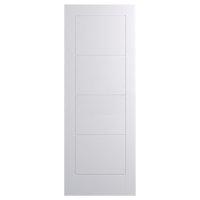 Wickes Kent Internal Moulded Fire Door White Primed 4 Panel 1981x762mm