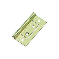 Wickes Flush Hinge Brass Plated 51mm 2 Pack