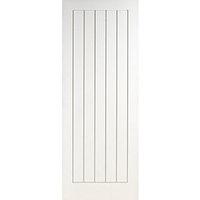 Wickes Geneva Internal Cottage Fire Door White Grained Moulded 5 Panel 1981 x 762mm