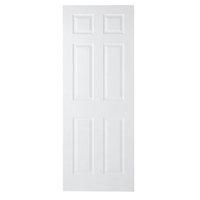 Wickes Woburn Internal Moulded Door White Finished 6 Panel 1981x610mm