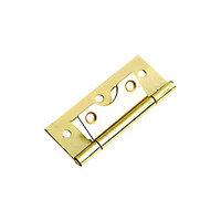Wickes Flush Hinge Brass Plated 63mm 2 Pack