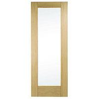 Wickes Oxford Internal Oak Veneer Door Glazed 1 Panel 1981x838mm