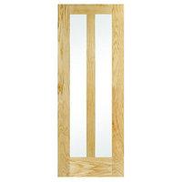 Wickes Hitchin Internal Glazed Oak Venner Door 2 Panel 1981 x 762mm