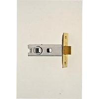 Wickes CE Bolt Through Tubular Latch Brass Finish 64mm