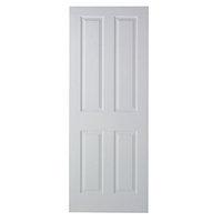 wickes stirling internal fire door white grained moulded 4 panel 2040x ...