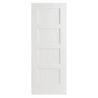 Wickes Barton Internal Softwood Door White Primed 4 Panel 1981x610mm