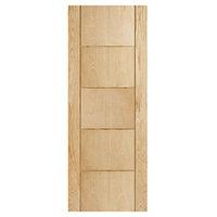 Wickes Thame Internal Oak Veneer Door 5 Panel 1981x610mm