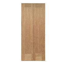 Wickes Geneva Internal Cottage Bi-fold Door Oak Veneer 5 Panel 1981 x 686mm