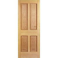 wickes denham internal oak venner door 4 panel 1981 x 610mm