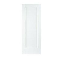 Wickes Winrow Internal Softwood Door White Primed 1 Panel 1981 x 686mm